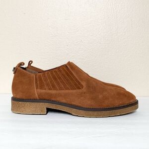 Italeau Waterproof Favola Booties 40.5 Women's US 10 Tan Suede Leather